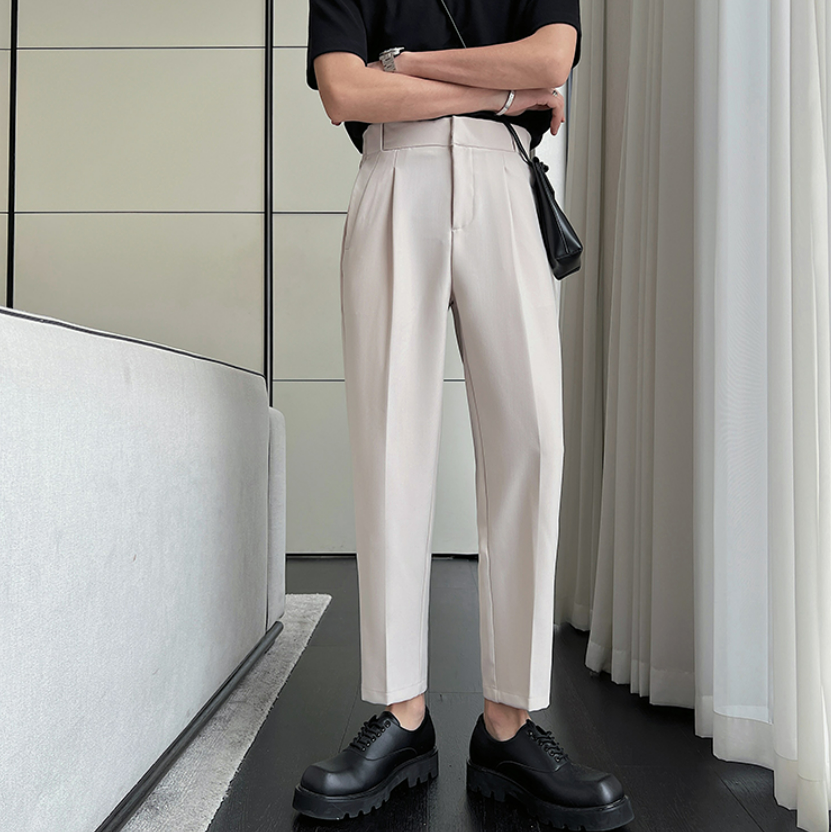 Tapered ankle length slacks gm1916