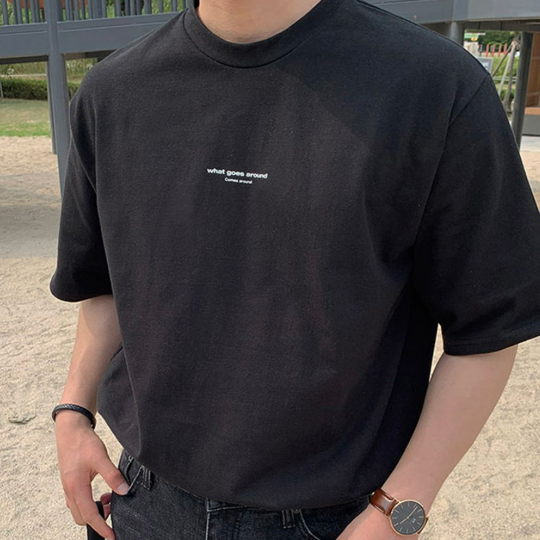 シンプルワンポイントTシャツ  gm1958