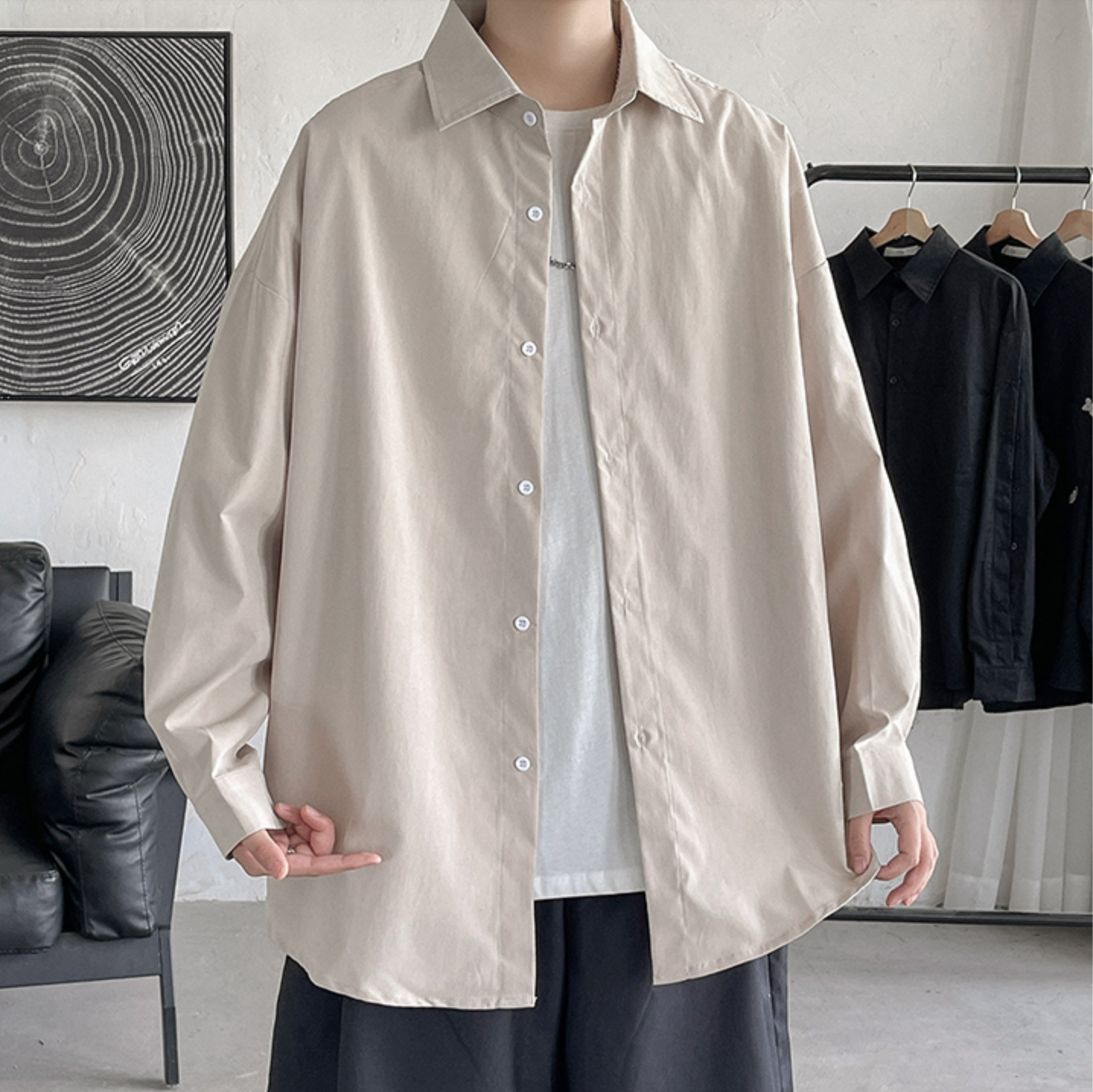 Normal collar shirt gm3086