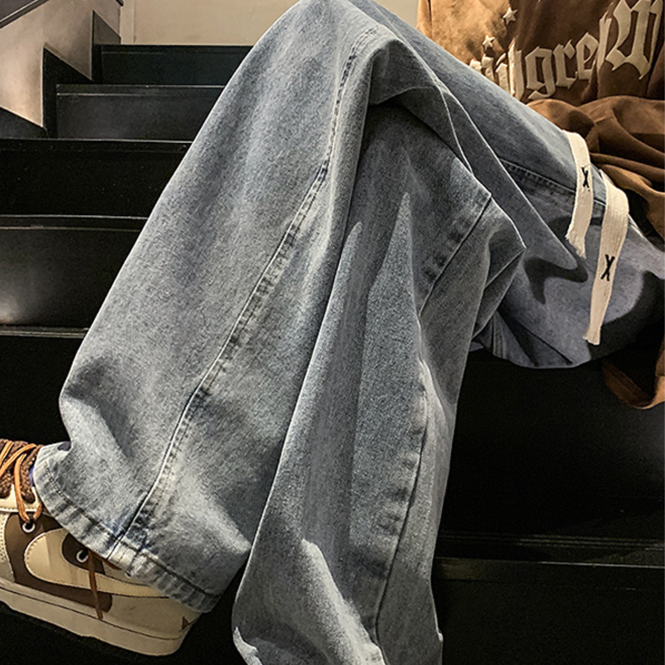 Wide casual street denim gm4133