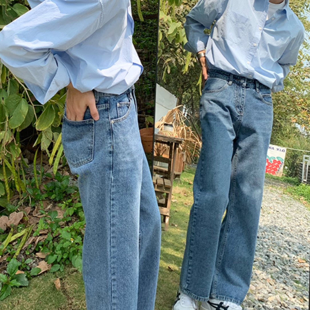 Washed straight denim gm5229