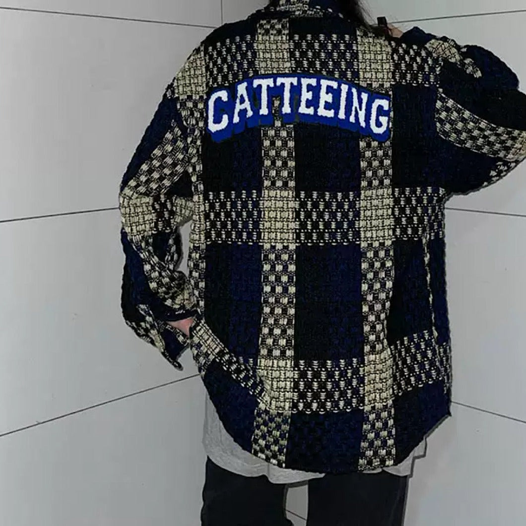 Retro check jacket gm3415