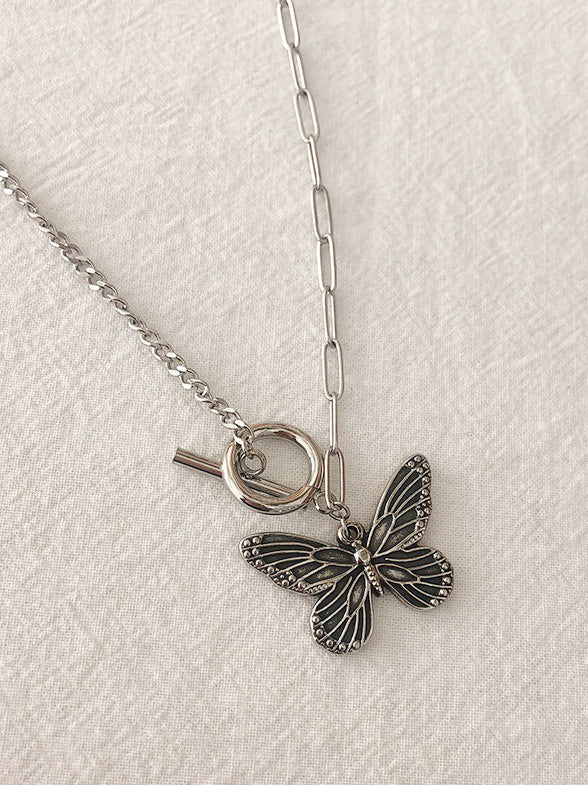 Ring butterfly necklace gm2356