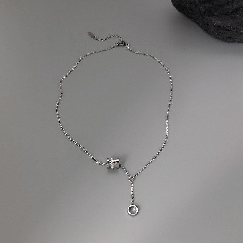 Simple docking chain necklace gm2164