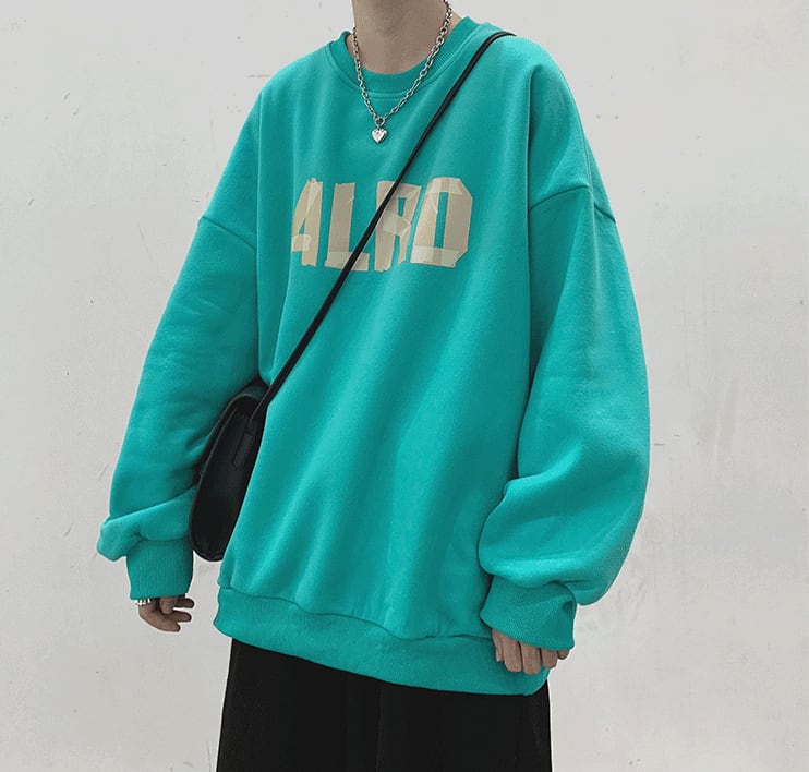 Tape logo color sweatshirt gm2205