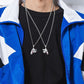 Silver controller necklace gm2395
