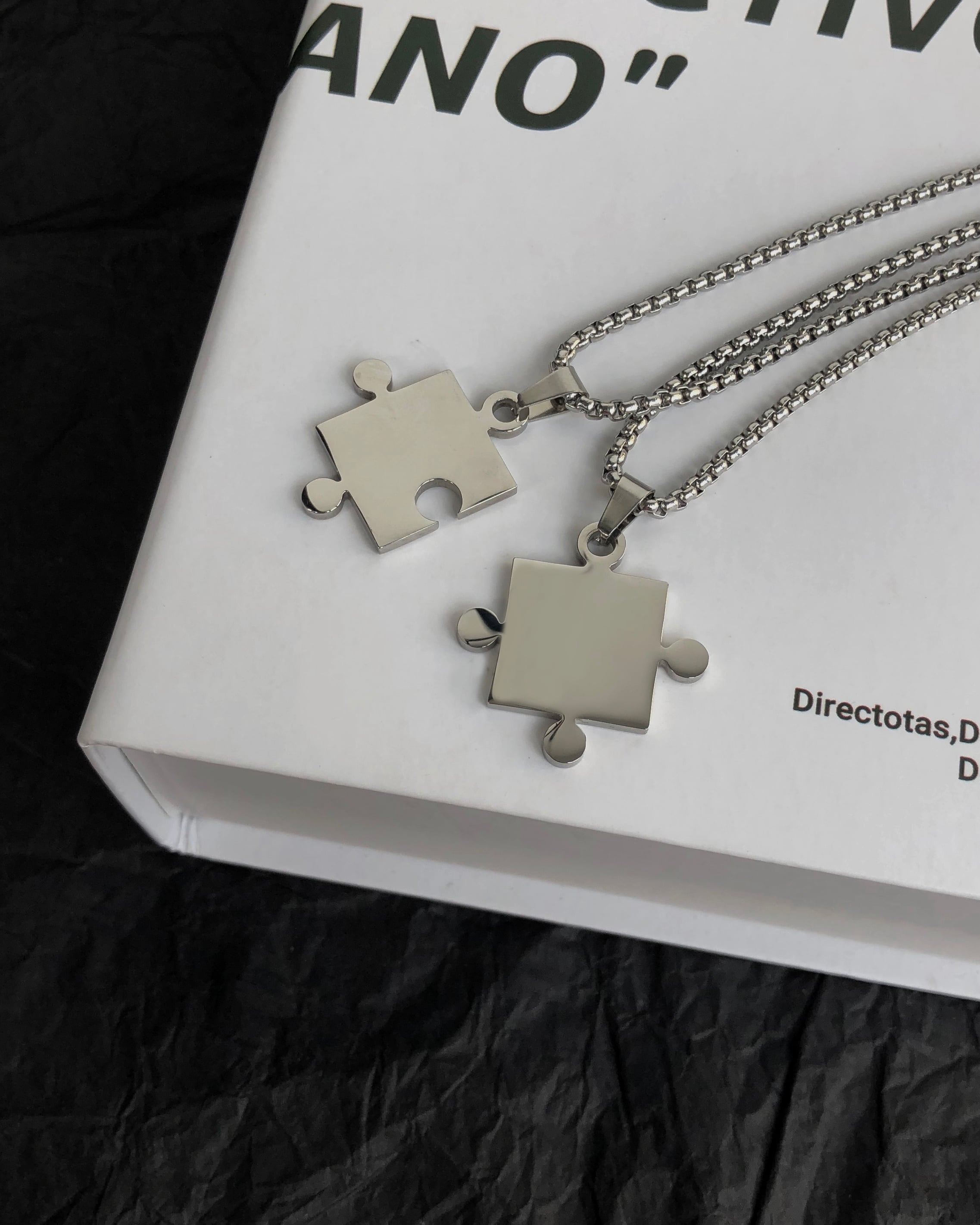 Silver puzzle necklace gm2400