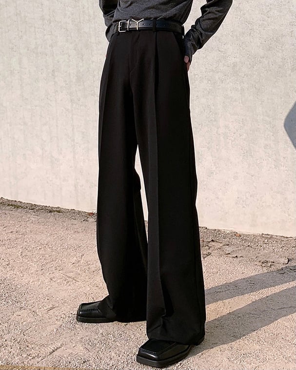 High waist black slacks gm2388