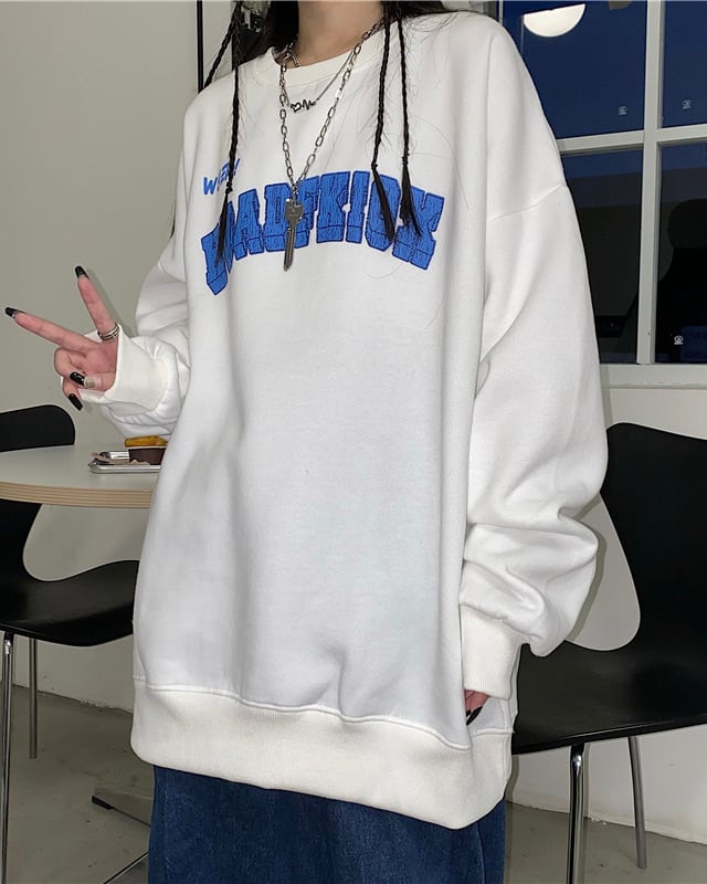 Blue logo big sweatshirt gm2132