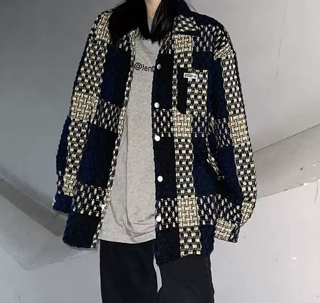 Retro check jacket gm3415