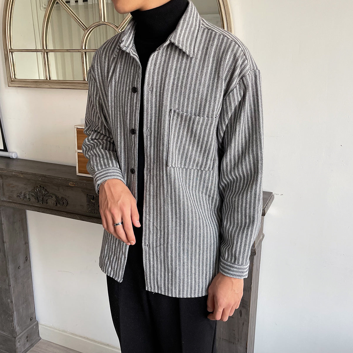 Simple striped shirt gm4096