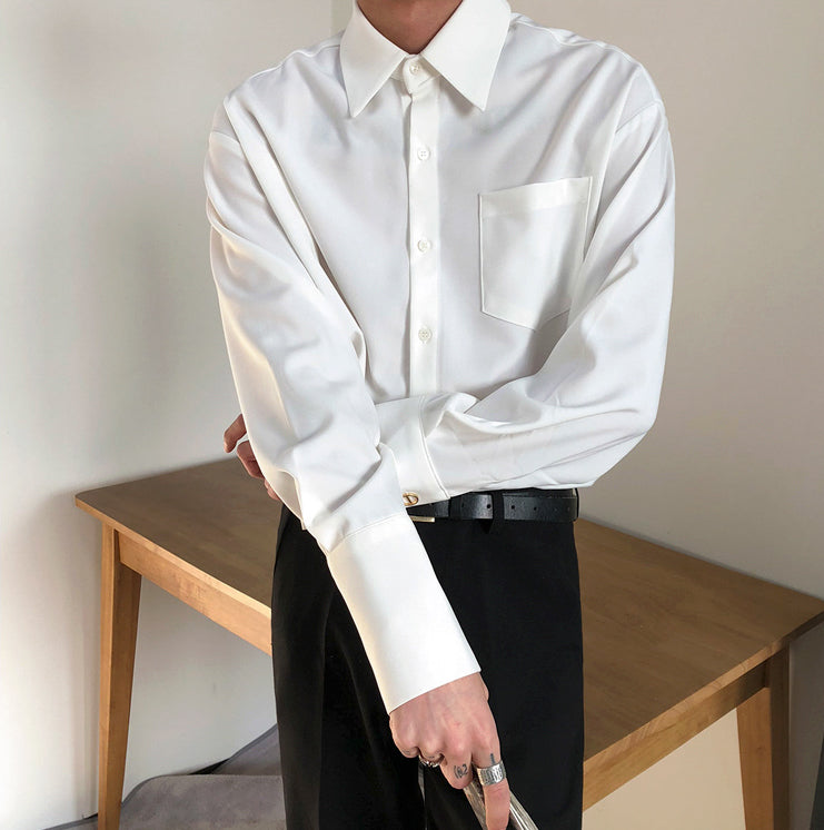 Simple side pin shirt gm4349