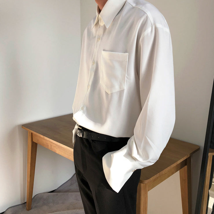 Simple side pin shirt gm4349