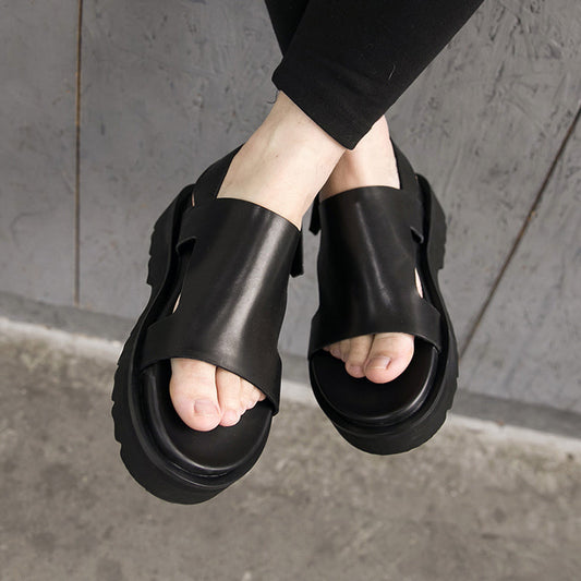 black sole  summer shoes gm5169