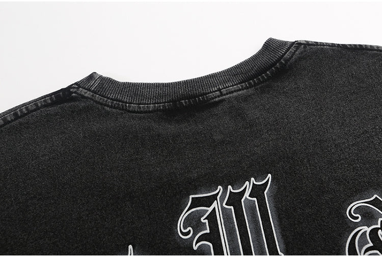 Dark wash logo T gm3447