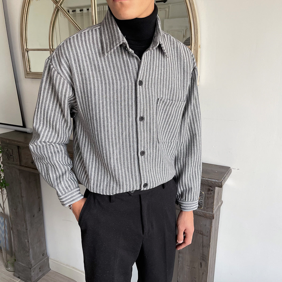 Simple striped shirt gm4096