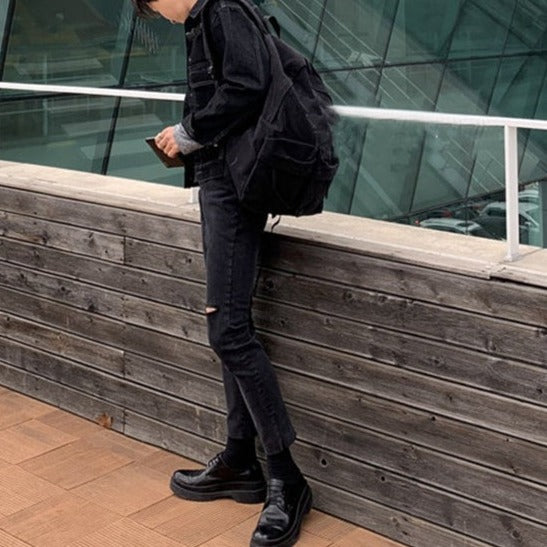 slim line  black denim gm5189