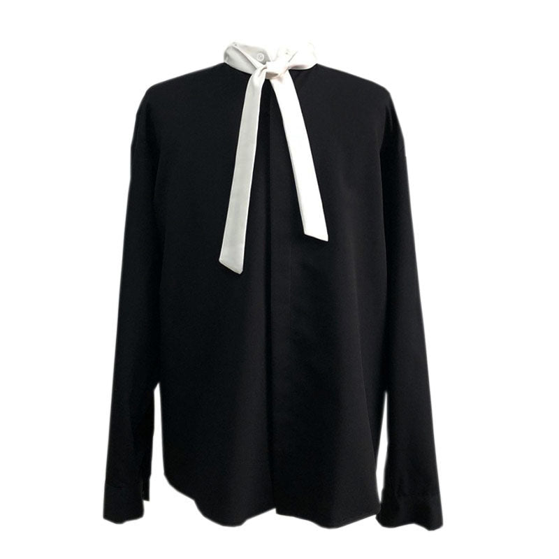 idol bi-color bowtie shirt gm5096