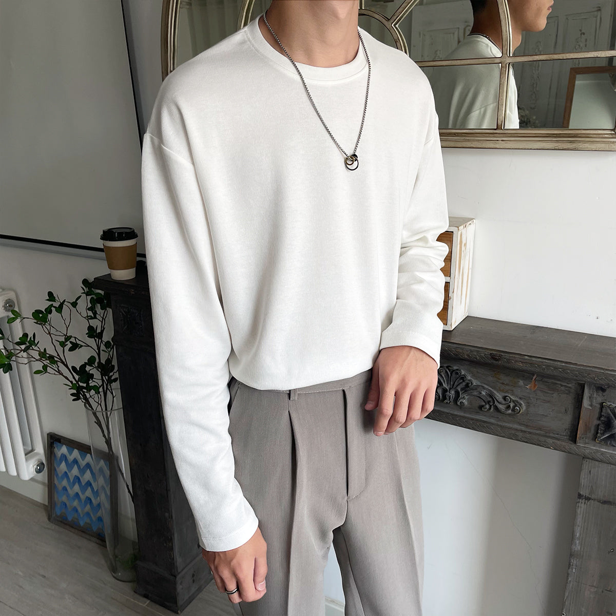 Simple long T-shirt gm4100