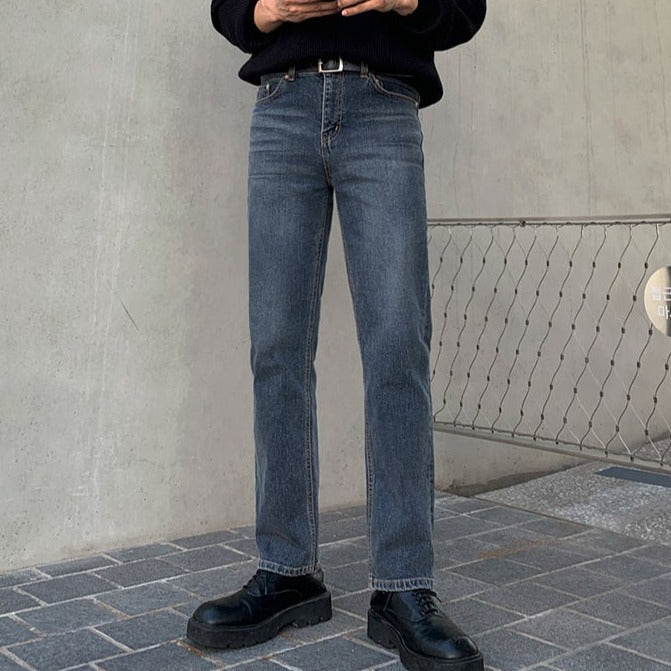 Simple straight navy denim gm1526