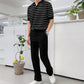 Trendy striped polo shirt gm2683