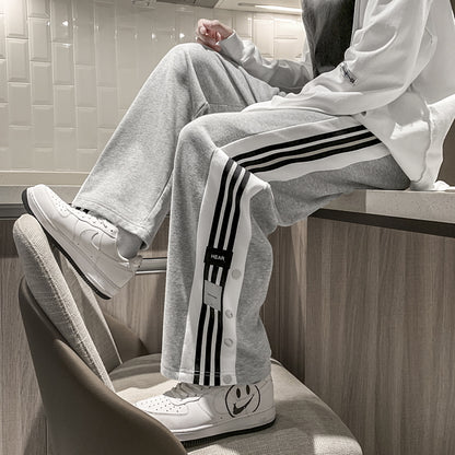 Snap button sweatpants gm2561