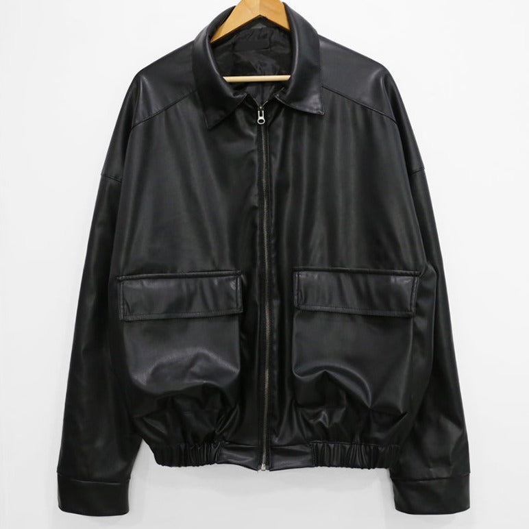 Trendy leather jacket gm3199