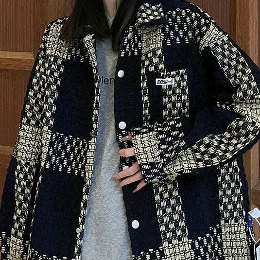 Retro check jacket gm3415