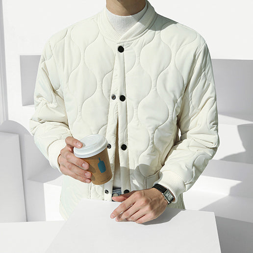 Simple quilted jacket gm4170