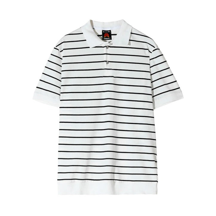 Trendy striped polo shirt gm2683