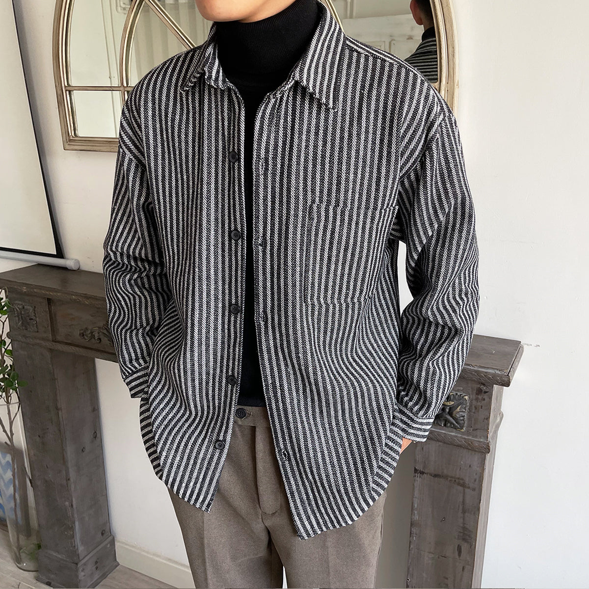 Simple striped shirt gm4096