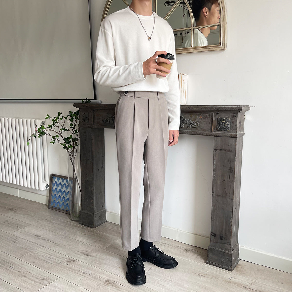 Simple long T-shirt gm4100