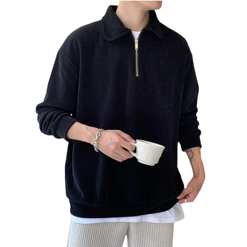 Simple polo half zip gm3945