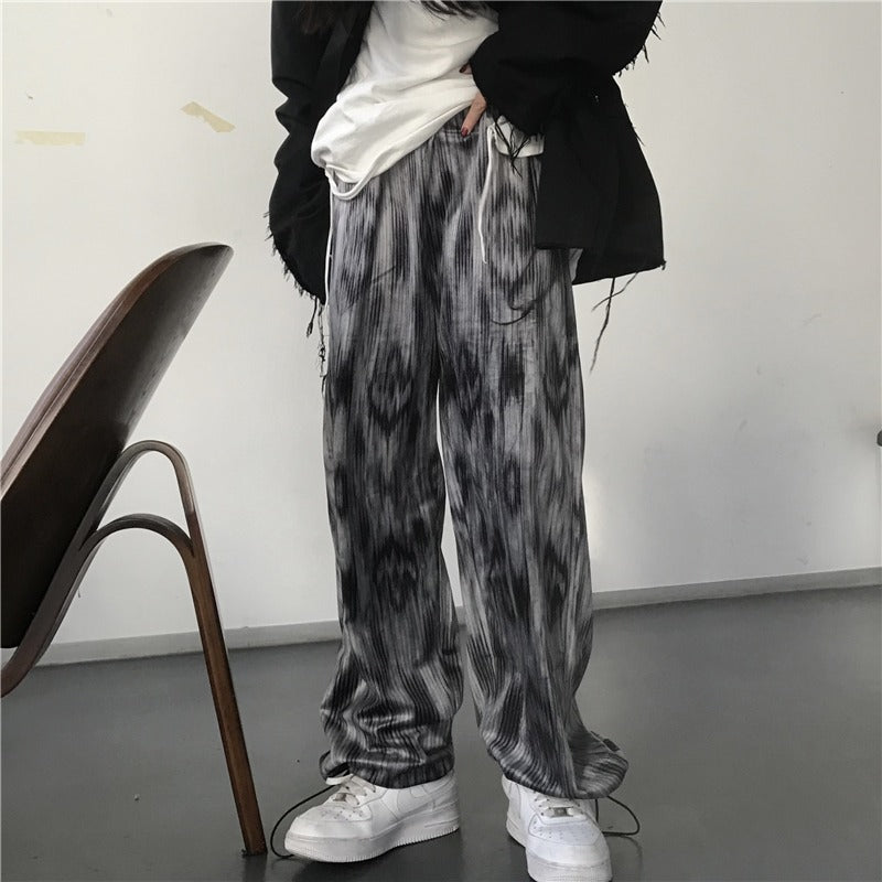 Tie-dye pattern mode pants gm3380