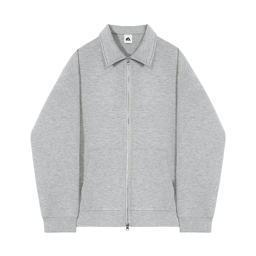 Zip-up grey top gm3185