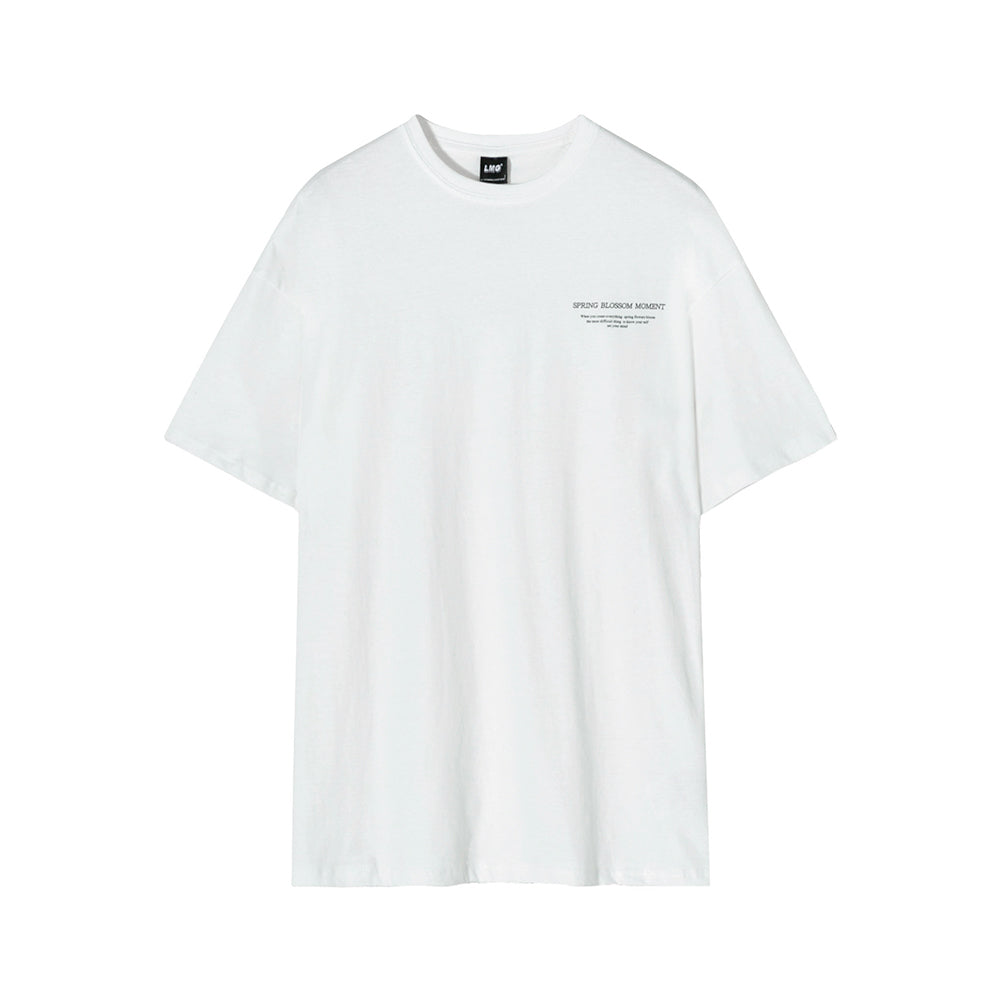 シンプルレターラウンドネックTシャツ  gm2680