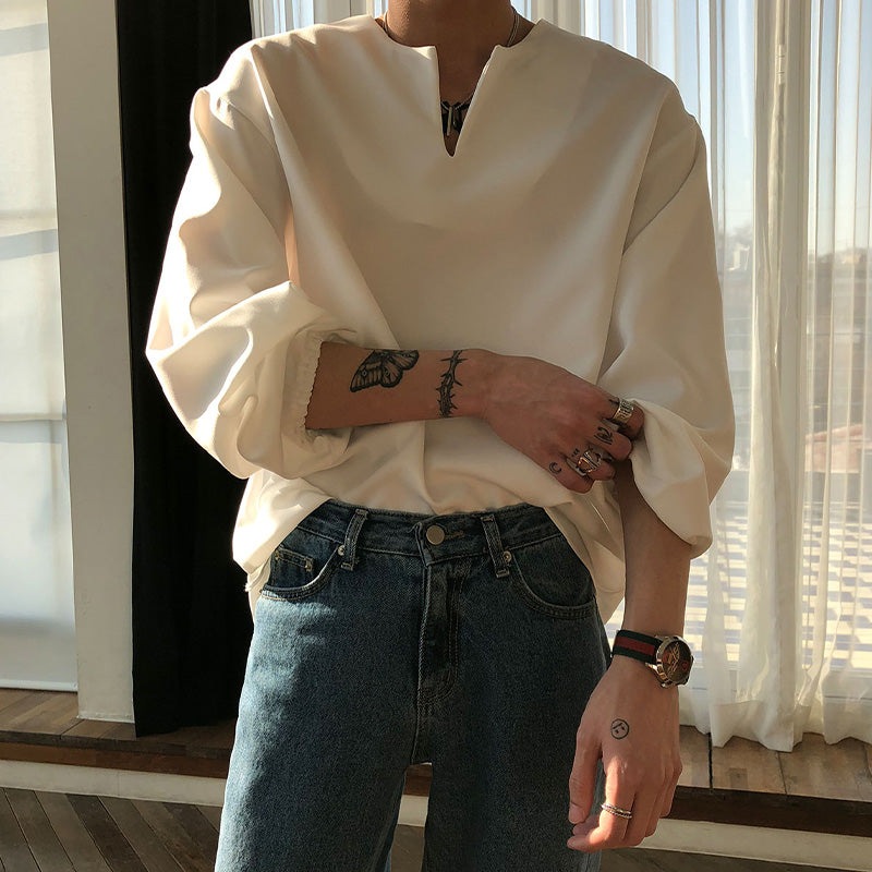 Summer V-neck chiffon shirt gm5195