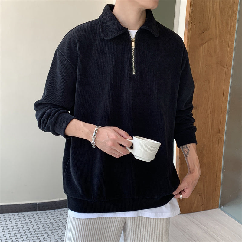 Simple polo half zip gm3945