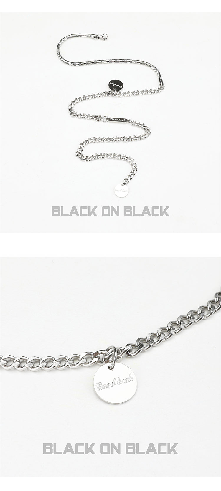 Mixed chain necklace gm2668