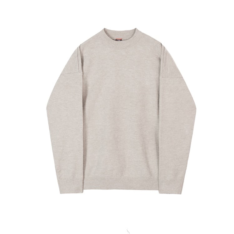 Plain knit pullover sweatshirt gm7130