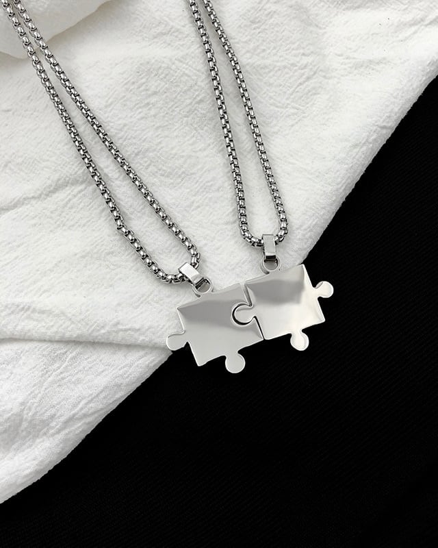 Silver puzzle necklace gm2400