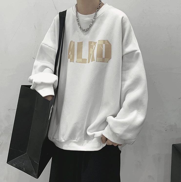 Tape logo color sweatshirt gm2205