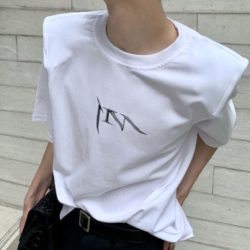 ショルダーパッドロゴTシャツ  gm2575