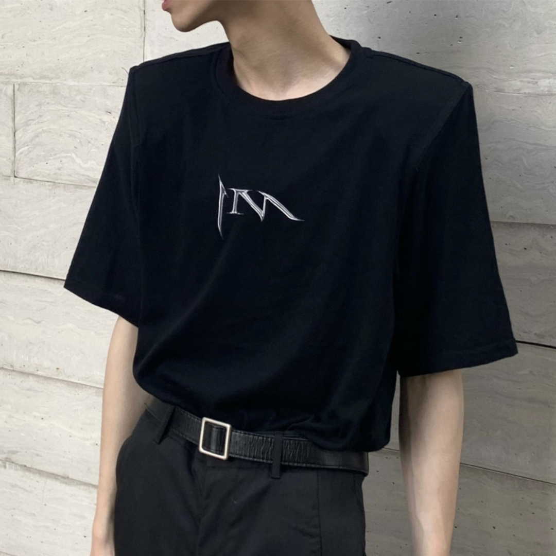 ショルダーパッドロゴTシャツ  gm2575