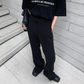 Center pleat wide flare pants gm2633