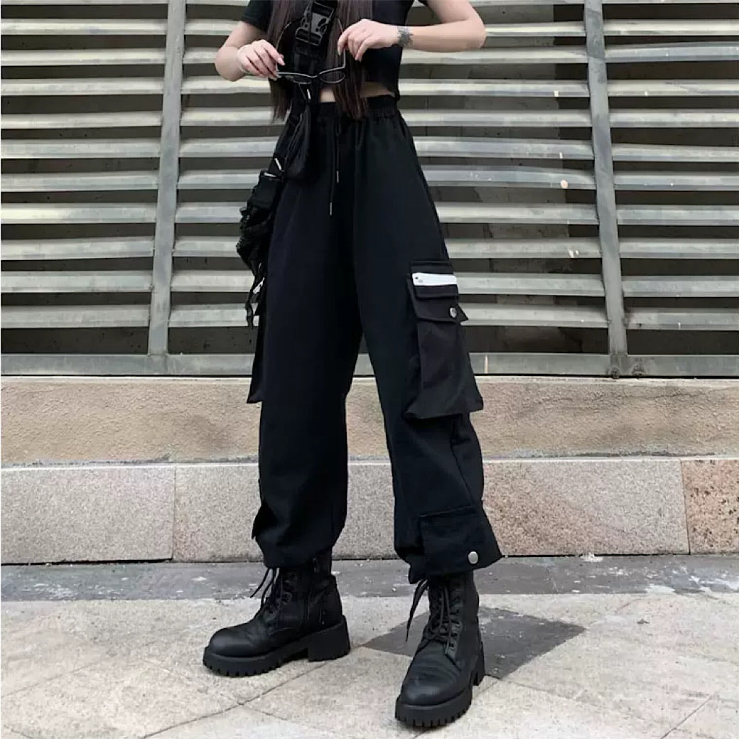 Loose high waist cargo pants gm3394