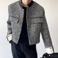 gray tweed jacket gm4236